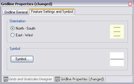 Gridlines Properties Direction tab