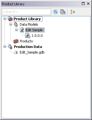 Product Library window with new data model version