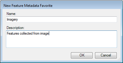 New Feature Metadata Favorite with properties configured