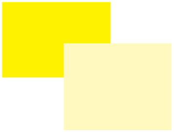 Two features with Spot color Spot Yellow