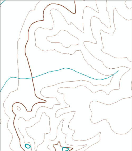 Extent zoomed to display contour lines