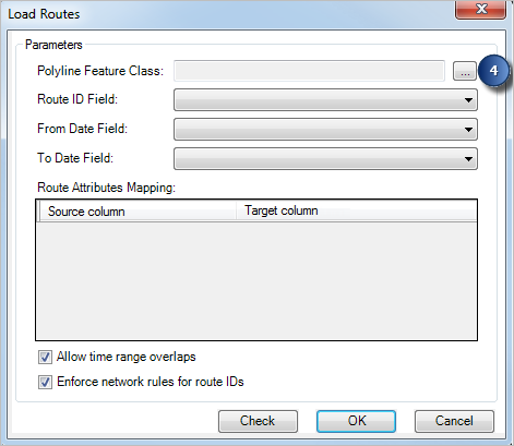 Load Routes dialog box