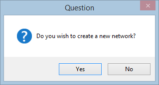 Option to create a new network