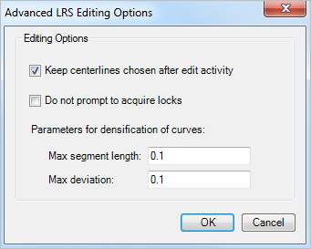 Advanced LRS Editing Options