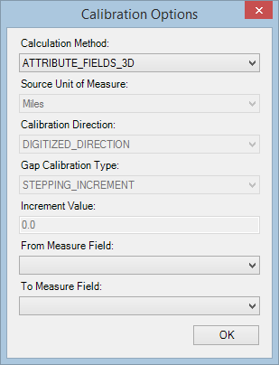 Calibration option for Attribute Fields