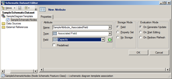Sample Associated Field attribute - Properties tab content