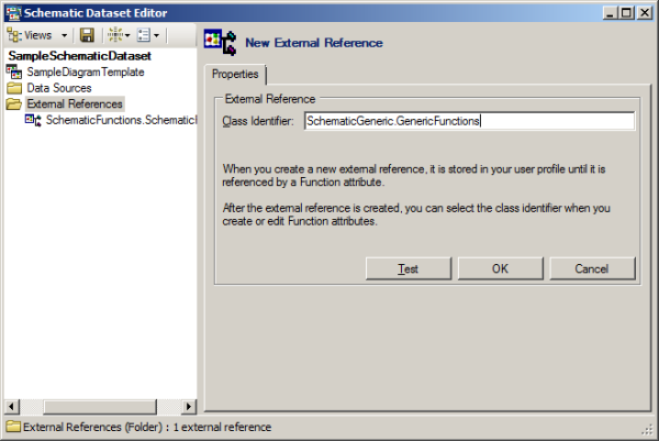 New external reference - Setting the Class Identifier parameter