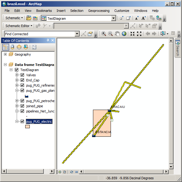 TestDiagram with relationship—Polygon