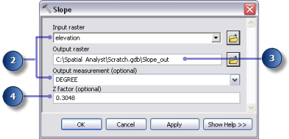 Set Parameters for Slope