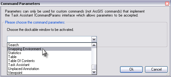 Command Parameters dialog box