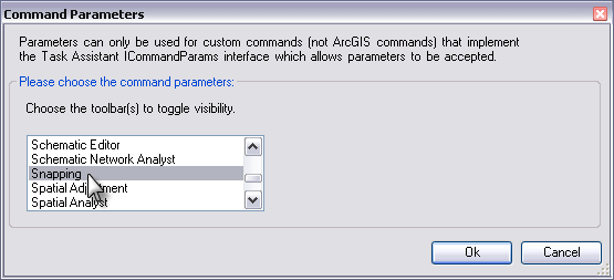 Command Parameters dialog box