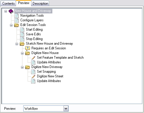 Preview of a task assistant workflow in ArcCatalog