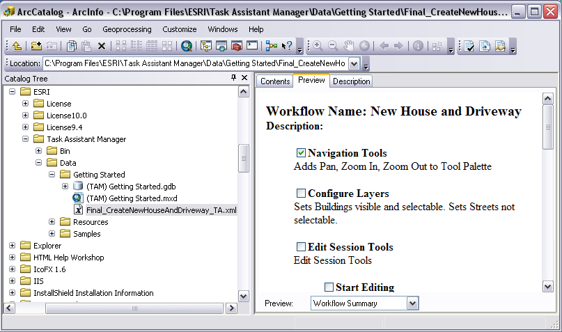 Workflow Summary steps with check boxes