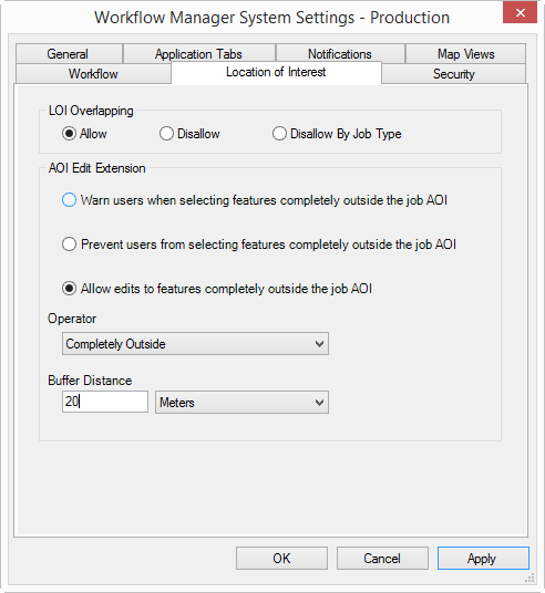 Area of Interest Tab