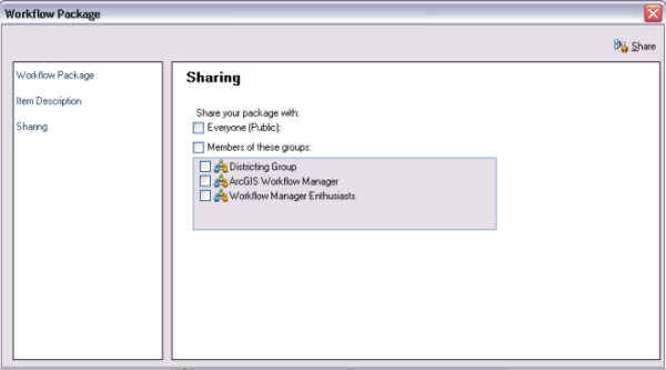 Sharing Workflow Package