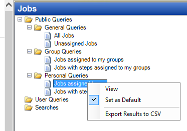 Set Default Query