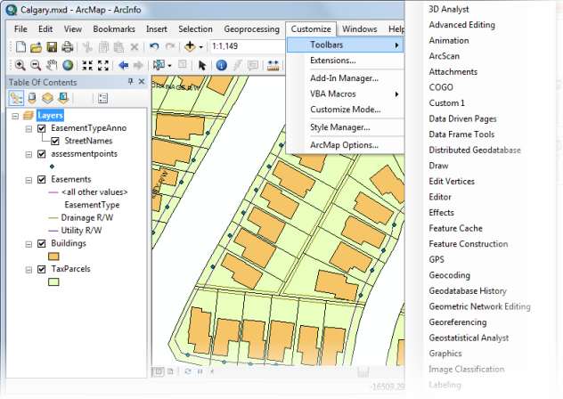 Hiding And Showing Toolbars Arcmap Documentation