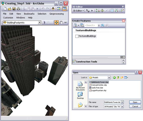 Place a model in ArcGlobe as a textured multipatch Place a model in ArcGlobe as a textured multipatch