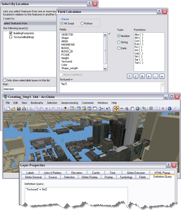Selecting, attributing, and excluding overlapping buildings Selecting, attributing, and excluding overlapping buildings
