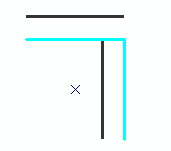 Result of a Copy Parallel when the selected lines are not treated as a single line. Result of a Copy Parallel when the selected lines are not treated as a single line.