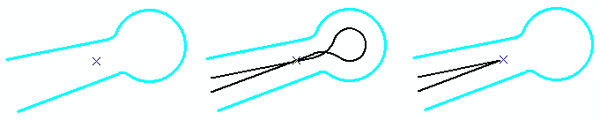 Examples of whether self-intersecting loops are created or removed Examples of whether self-intersecting loops are created or removed