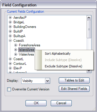 Example of a subtype with Include Subtype (Dissolve) selected Example of a subtype with Include Subtype (Dissolve) selected