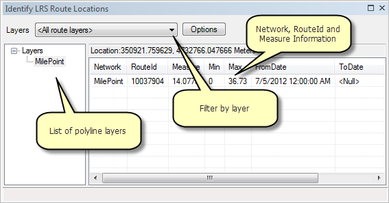 Identify LRS Route Locations