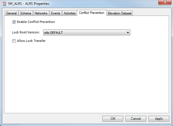 Enable Conflict Prevention in ALRS Properties Enable Conflict Prevention in ALRS Properties