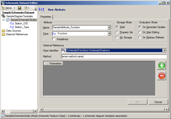Sample Function attribute - Properties tab initial content Sample Function attribute - Properties tab initial content