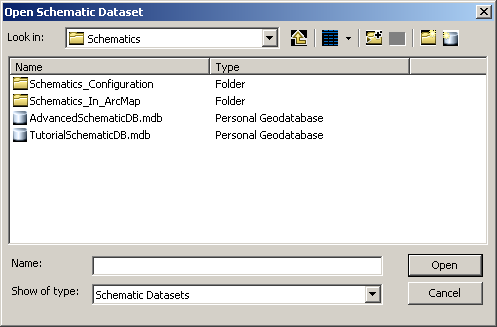 Open Schematic Dataset dialog box Open Schematic Dataset dialog box