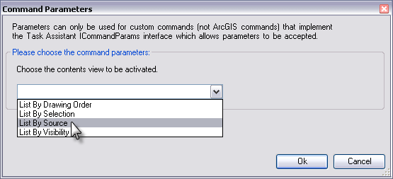 Command Parameters dialog box Command Parameters dialog box