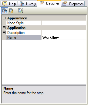 Designer tab Designer tab