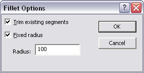 Fillet Options dialog box