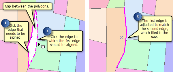 Aligning topology edges