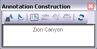 Annotation Construction window