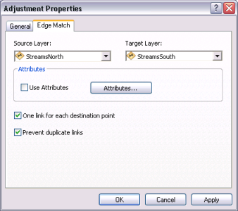 Setting the source and target layers