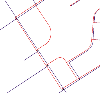 Displacement links around the perimeter