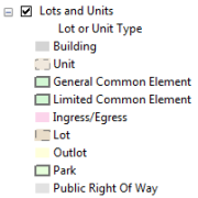 Lots and Units layer