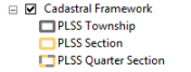 Cadastral Framework layer