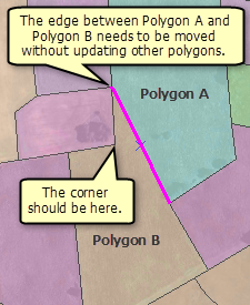 Land cover polygons to be updated