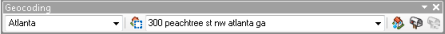 Geocoding toolbar