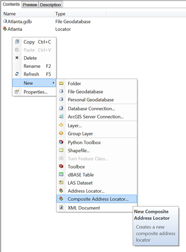 Create a new composite address locator