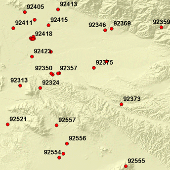 Reference data for a ZIP 5-Digit address locator