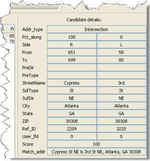 The Candidate Details panel