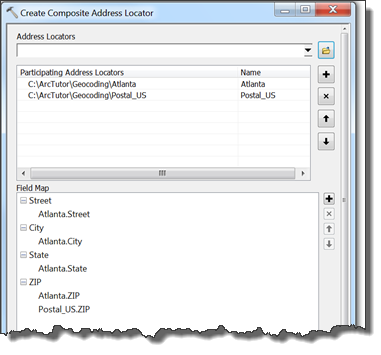 Create Composite Address Locator dialog box