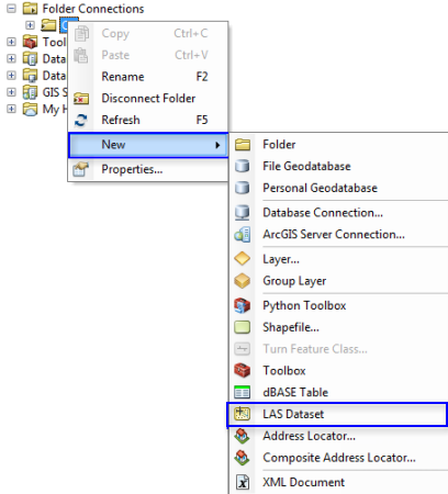 Folder context menu