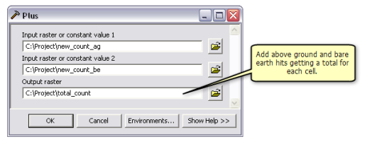 Plus geoprocessing tool