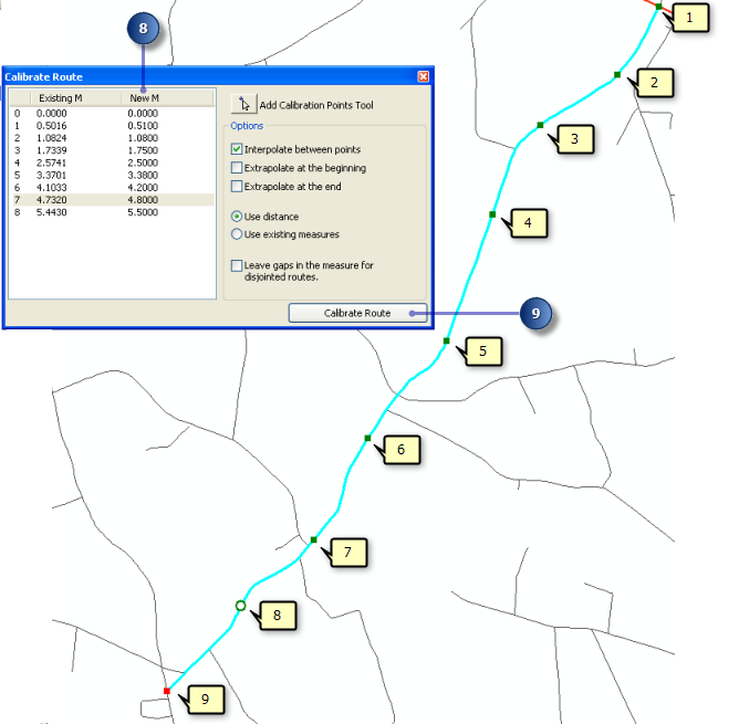 Calibrate route