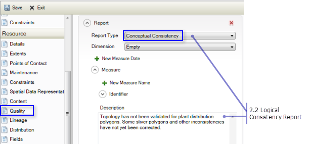 Resource Quality page: Logical Consistency Report