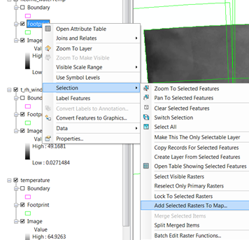 Make a selection and add it to ArcMap